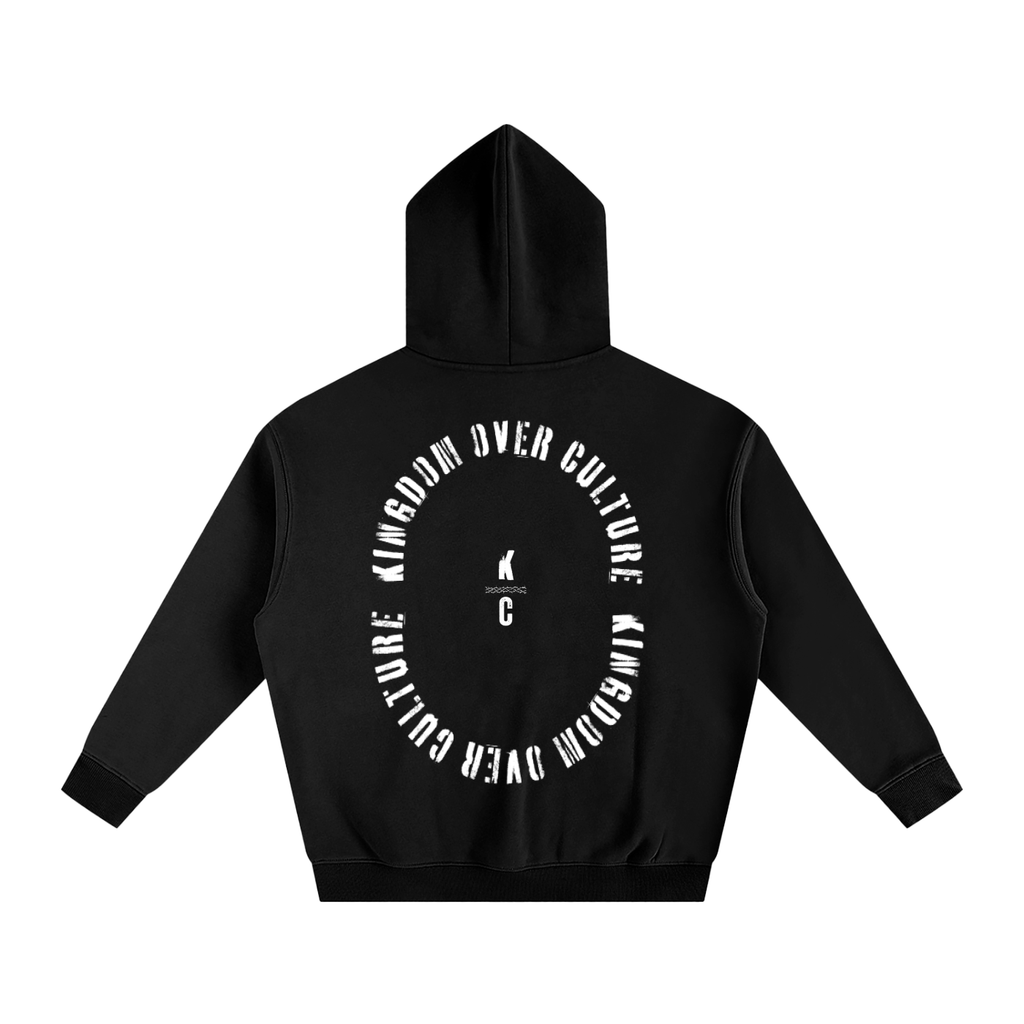 Oversize Unisex Fleeced "Kingdom Over Culture" Hoodie
