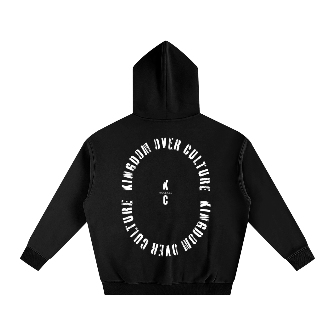 Oversize Unisex Fleeced "Kingdom Over Culture" Hoodie