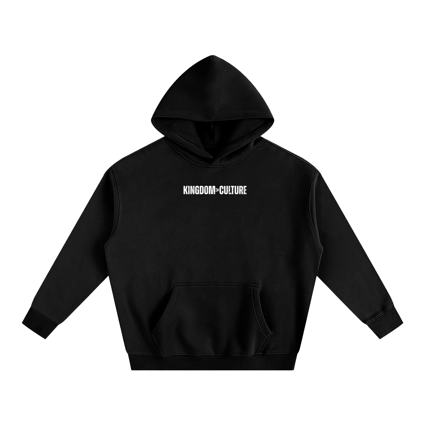 Oversize Unisex Fleeced "Kingdom Over Culture" Hoodie