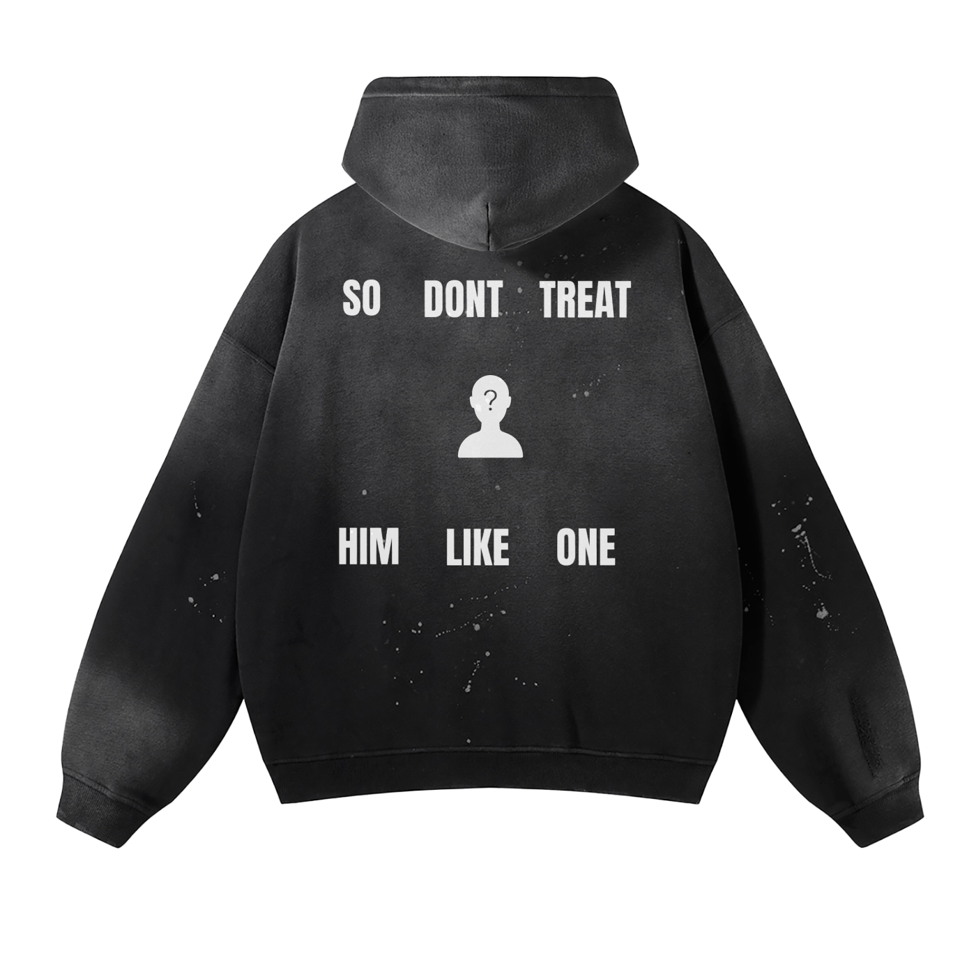 Gods Not A Trend Vintage Acid Washed Hoodie.