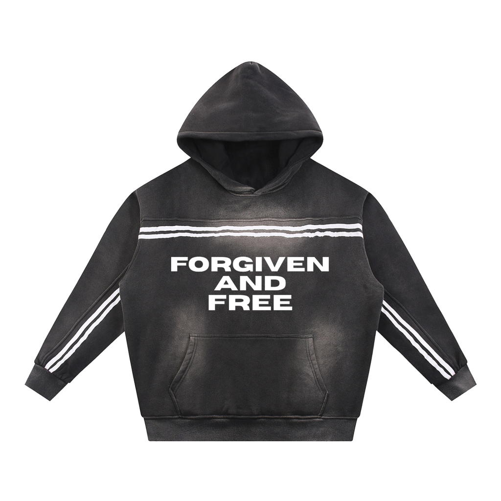 Sun Fade "Forgiven And Free" Steetwear Hoodie.