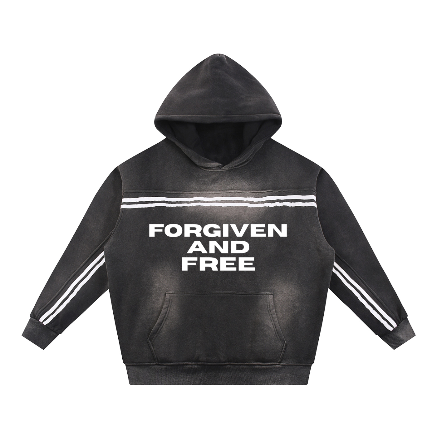 Sun Fade "Forgiven And Free" Steetwear Hoodie.